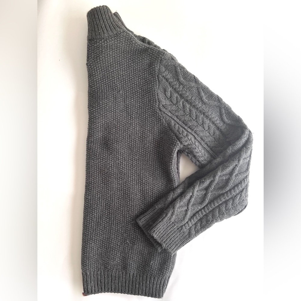 Canadiana Men's Quarter-Zip Cable Knit Sweater Size L - Picture 9 of 10